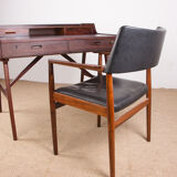 Danish rosewood desk, model 56 by Arne Wahl Iversen for Vinde Mobelfabrik 1960.