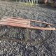 Vintage wooden and iron sled