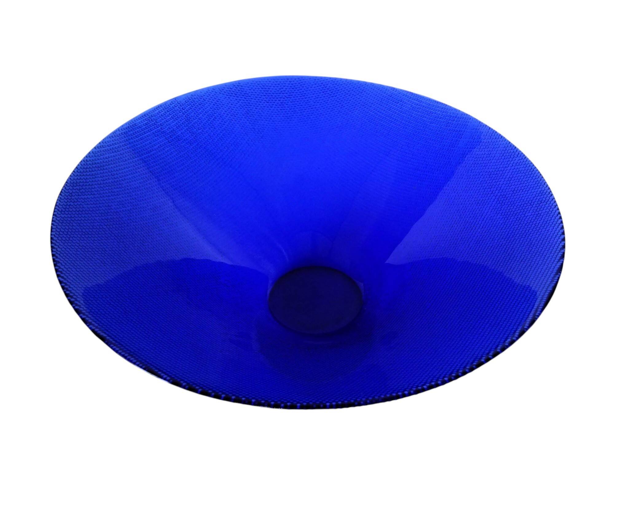 Cobalt blue glass cup