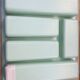 Table formica white grey marble, pink Supermatic