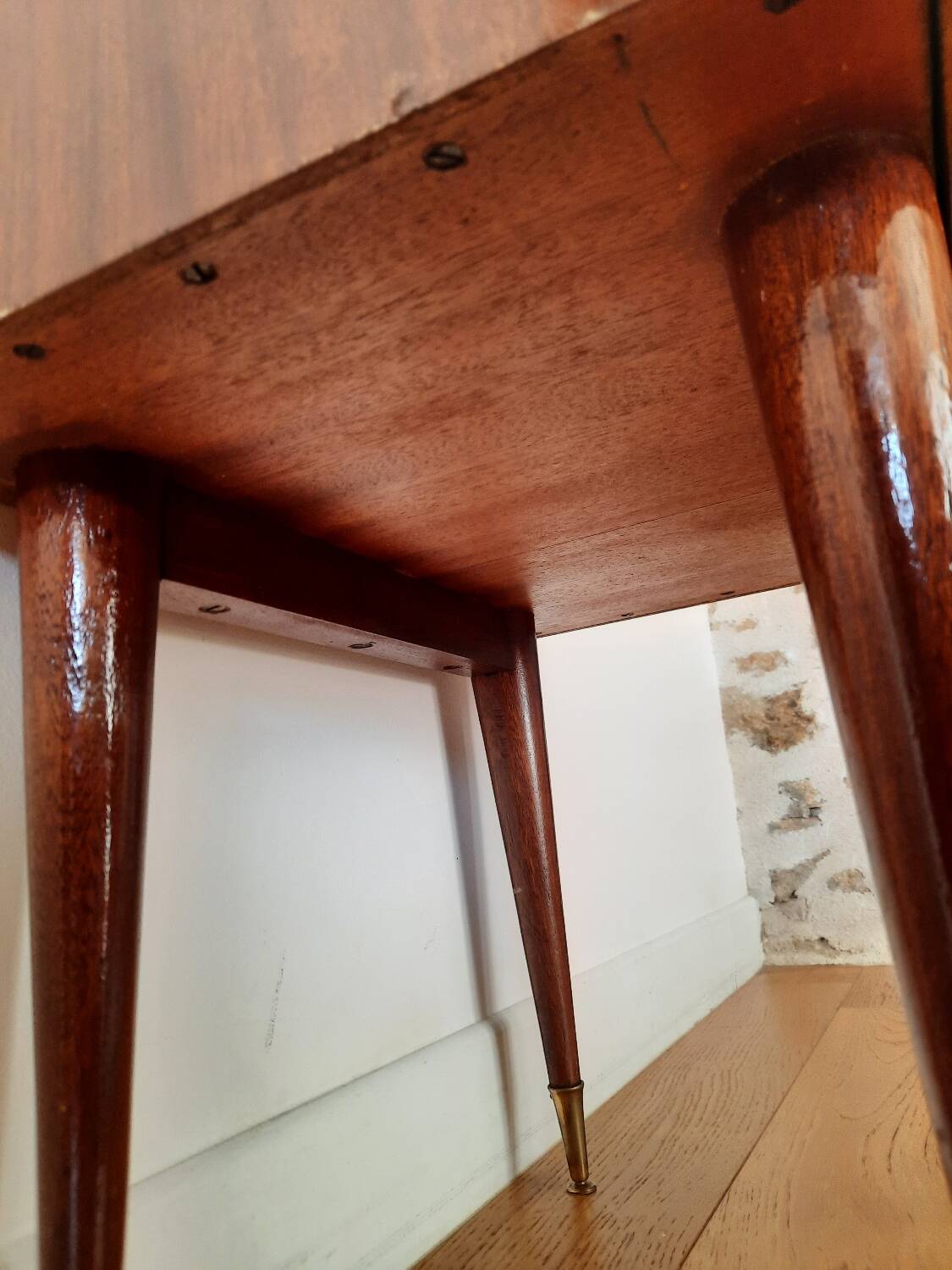 Petit meuble- chevet bois vintage