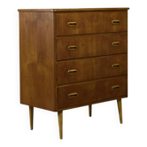 Commode scandinave en teck, années 1960