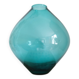 Green glass vase, Swedish modern, Arthur Percy,