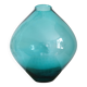 Vase moderne suédois en verre vert