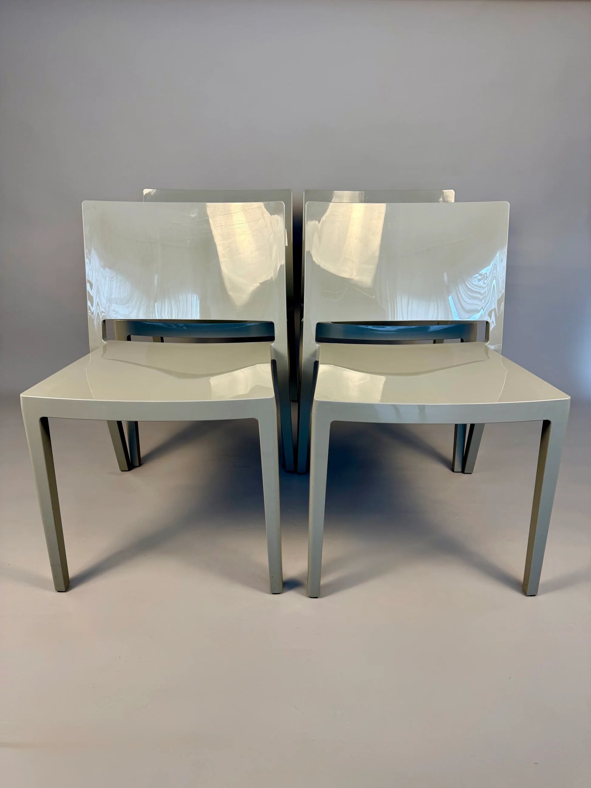 Set of 4 Lizz chairs by Piero Lissoni for Kartell