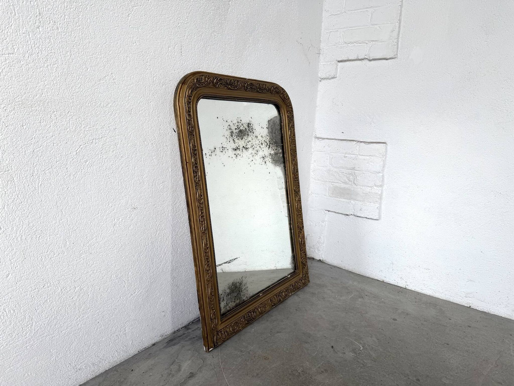 Miroir ancien au mercure, XIXe siècle