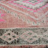 Moroccan pink carpet 146 x 322 cm