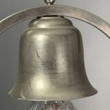 Dutch art deco nickel desk or table lamp, 1930s