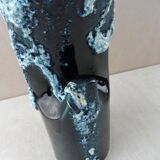 Old roll vase, sea foam, Fat Lava, Vallauris