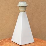 White ceramic pyramid lamp, 1980s