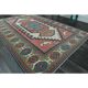 1970s Vintage Turkish Oushak Handmade Wool Cotton Pink Area Rug 151x225