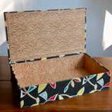 1950s fabric sewing box