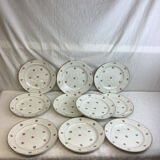 Vintage flat plates made in France Digoin