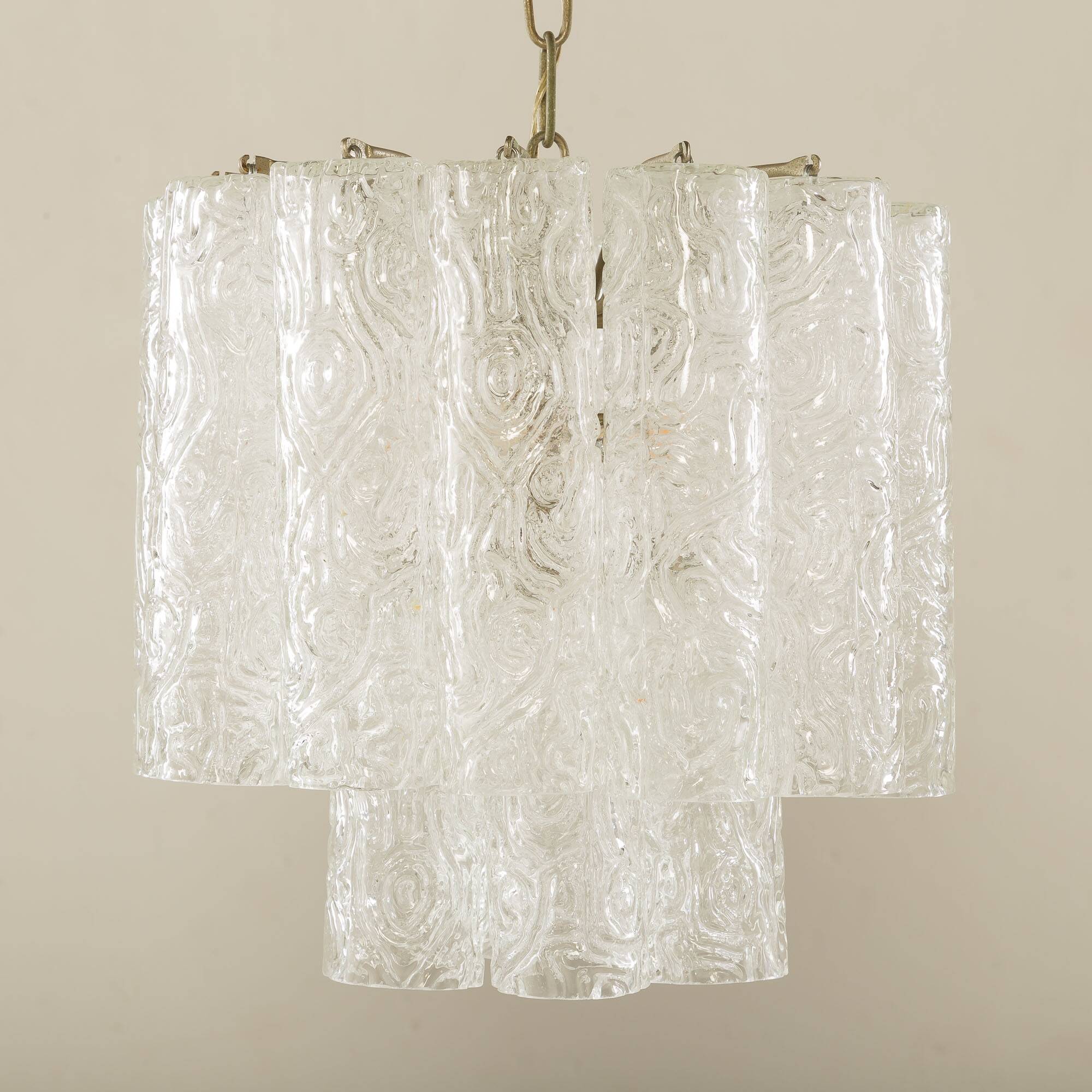 Petit chandelier Venini, Italie, années 1970