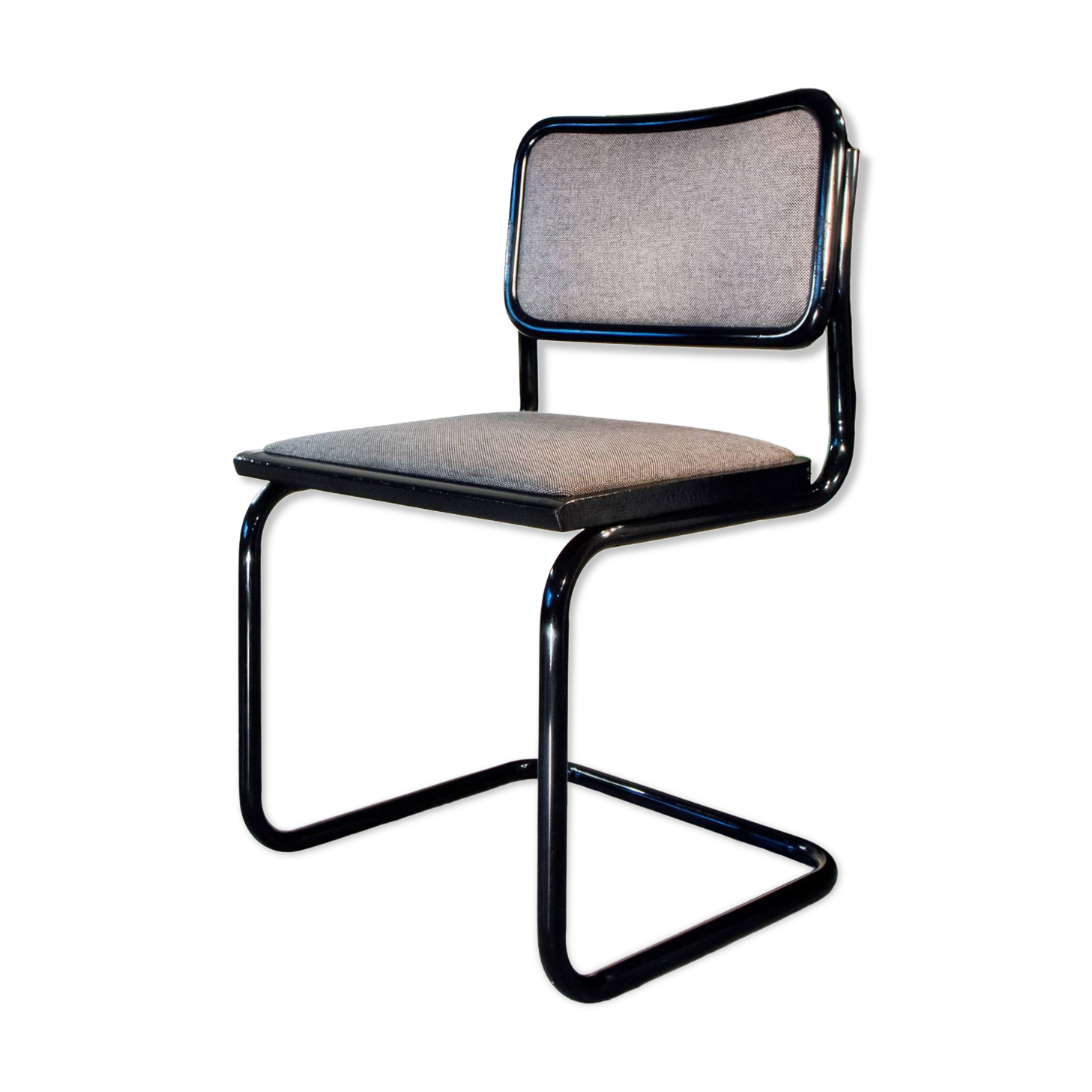 Cesca B32 chair, black and heather gray, Italian edition