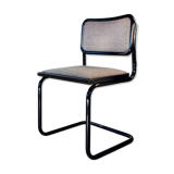 Cesca B32 chair, black and heather gray, Italian edition