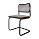 Chaise Cesca B32, noir et gris chiné, édition italienne