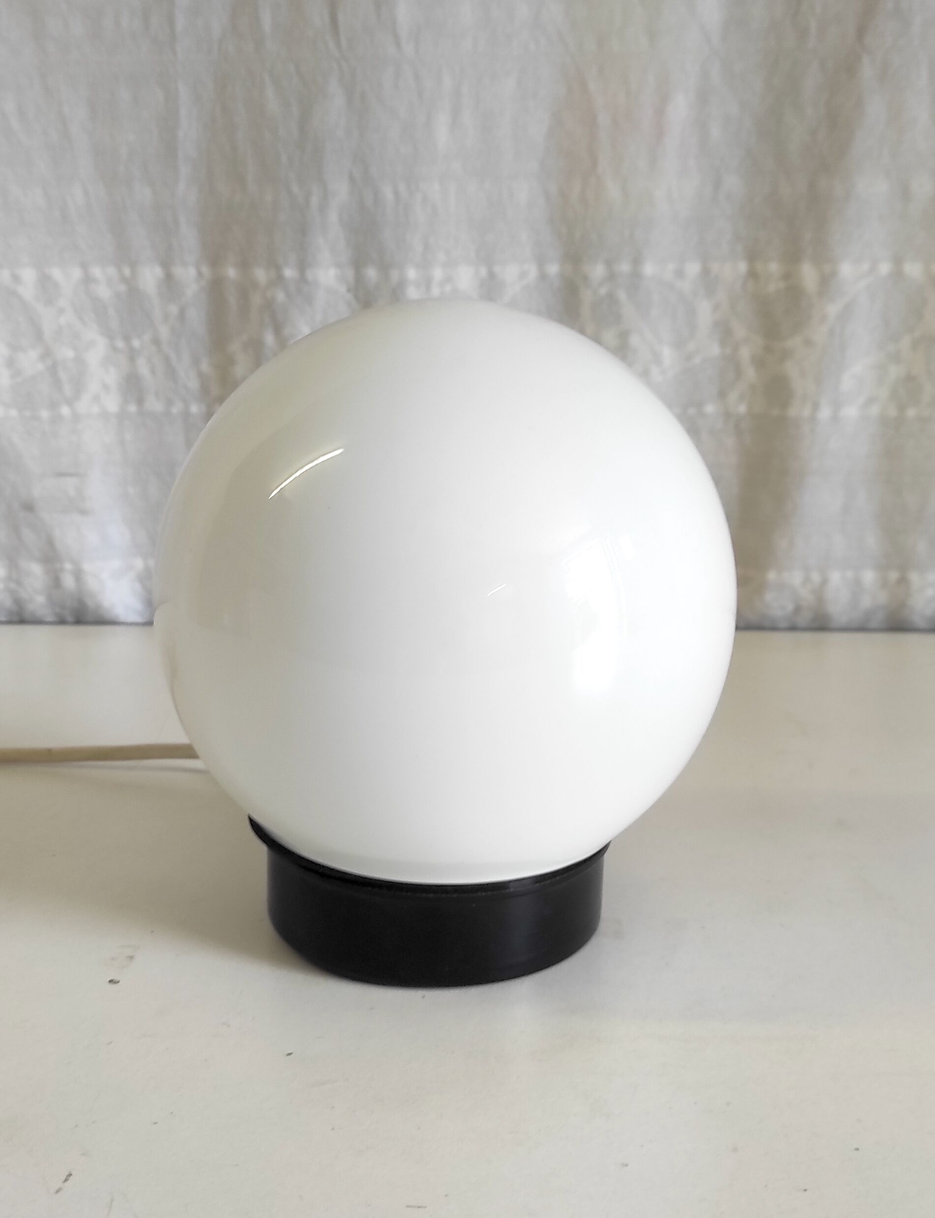 White opaline wall lamp or ceiling lamp – 60s