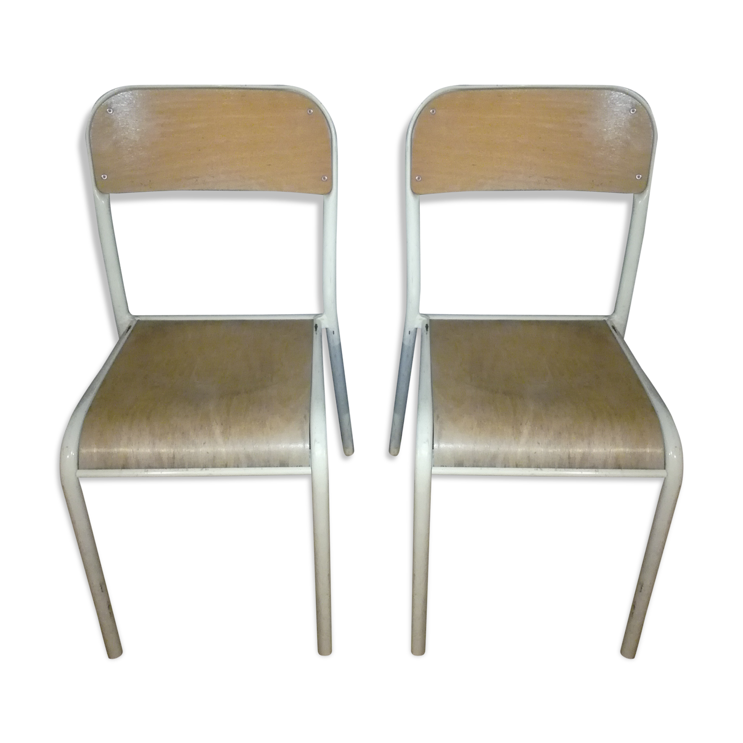 Pair of school chairs