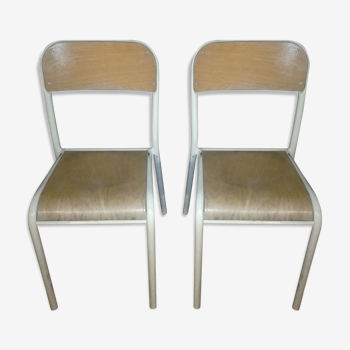 Pair of school chairs