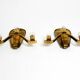 Pair of large heavy Mid Century brass wall lights from a German church