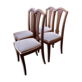 Set of 4 Art Nouveau dining chairs