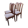 Set of 4 Art Nouveau dining chairs