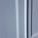 Grey blue Parisian wardrobe