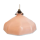 Pink opaline glass hanging lamp