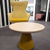 Table basse  Bois et Verre jaune Céder - Modèle Queen