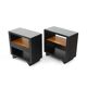Art Deco bedside tables, 1930s, set of 2