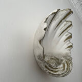 Duo of Art Deco plaster shell sconces