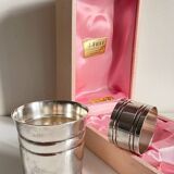 Silver-plated glass and napkin ring by UDNER