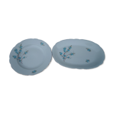 Plat rond creux et plat ovale en porcelaine Kahla made in GDR