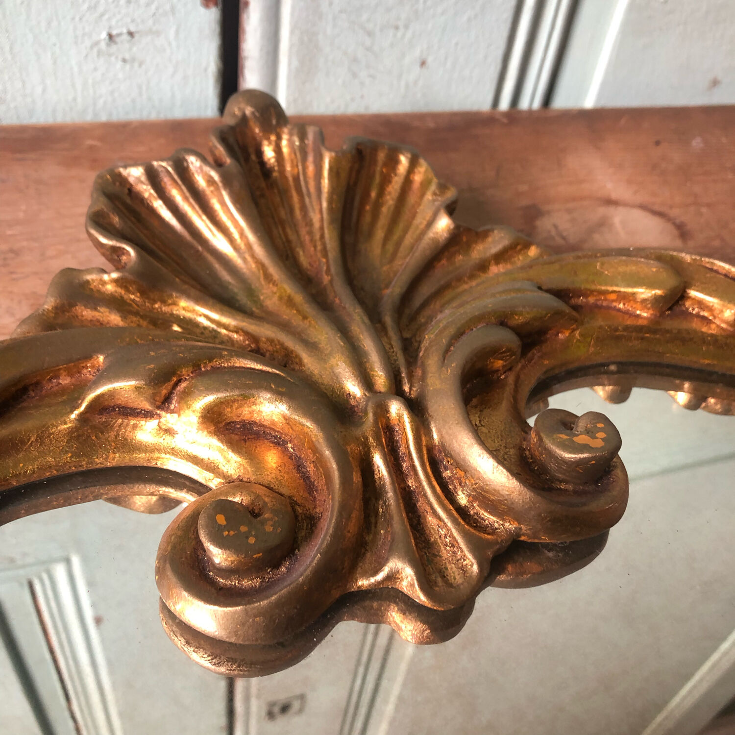 Golden vintage mirror