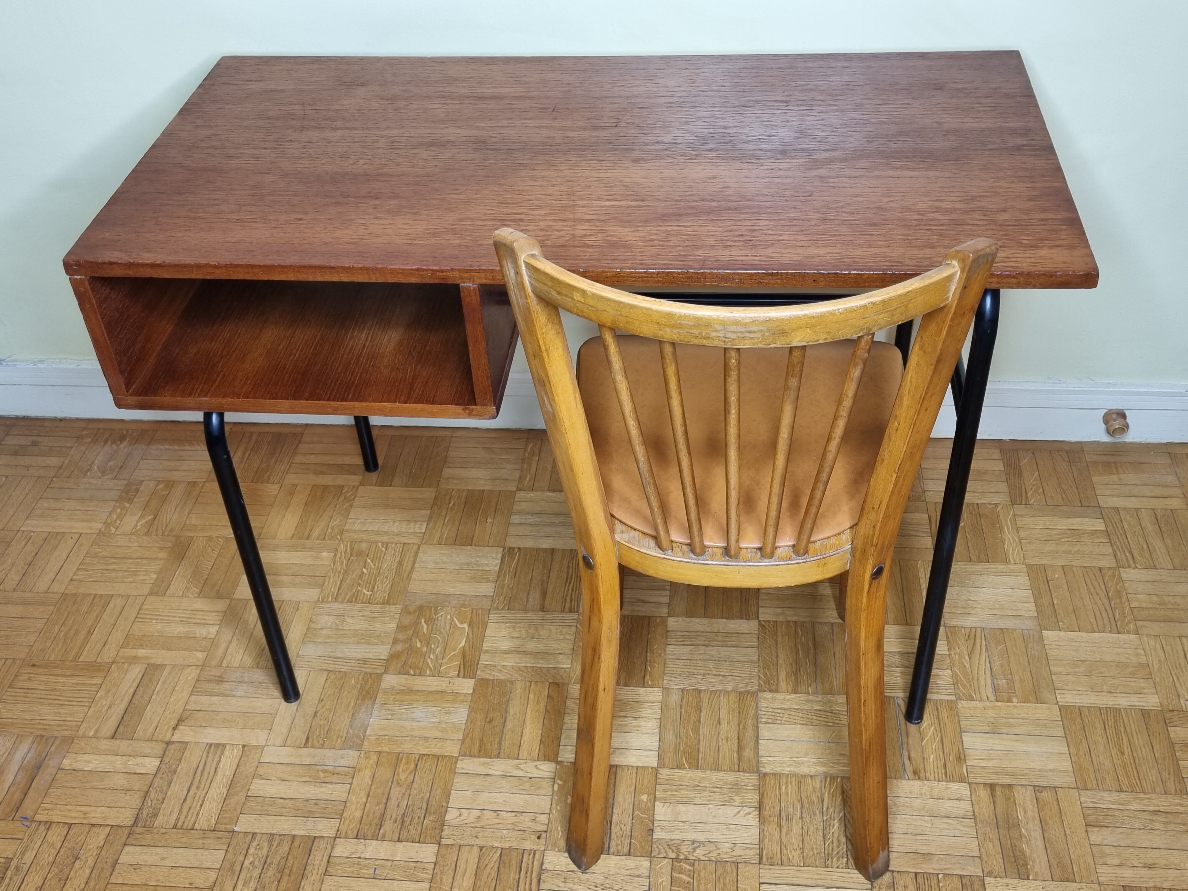 Baumann chair and desk set 50s-60s