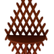 Wall console wood lattice