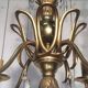 Bronze and crystal chandelier in the style of the Baguès house