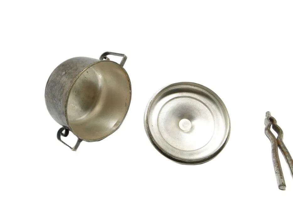 ABU Sugar Bowl, mid-century modern, silver-plated brass, Poland, 1960s
