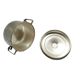ABU Sugar Bowl, mid-century modern, silver-plated brass, Poland, 1960s