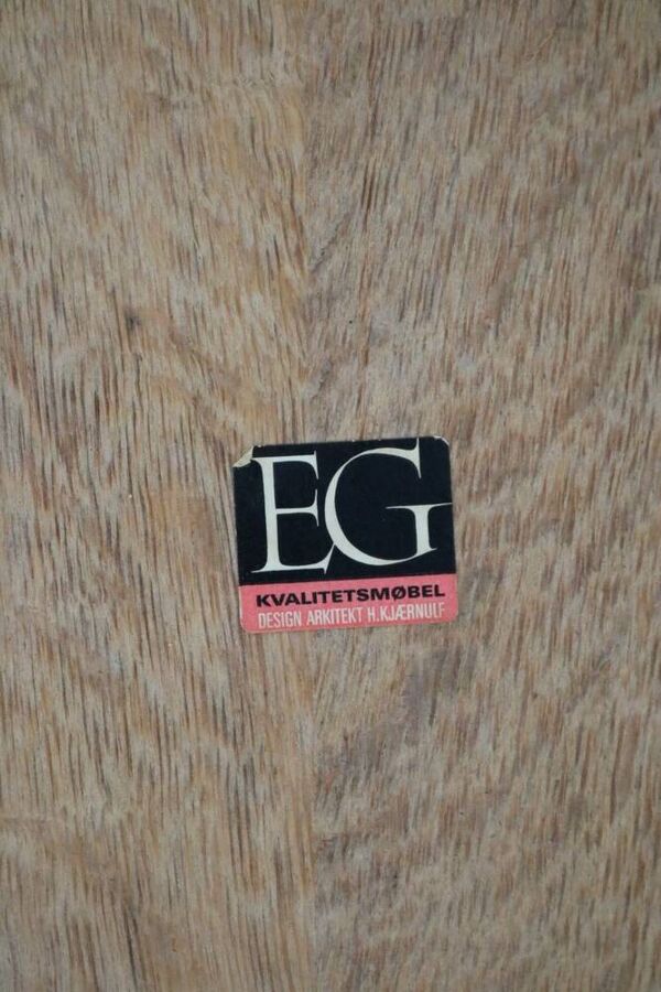 Table à manger brutaliste   Table vintage   Chêne   Kjaernulf