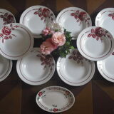 10 deep plates and 1 sink