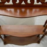 Antique mahogany shelf, 19th century.