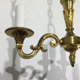 3 light bronze chandelier