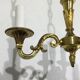 3 light bronze chandelier