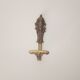 Old brass coat rack hook