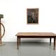 Solid walnut farmhouse table, 1950s.
