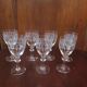 Suite de 7 verres à vin en cristal