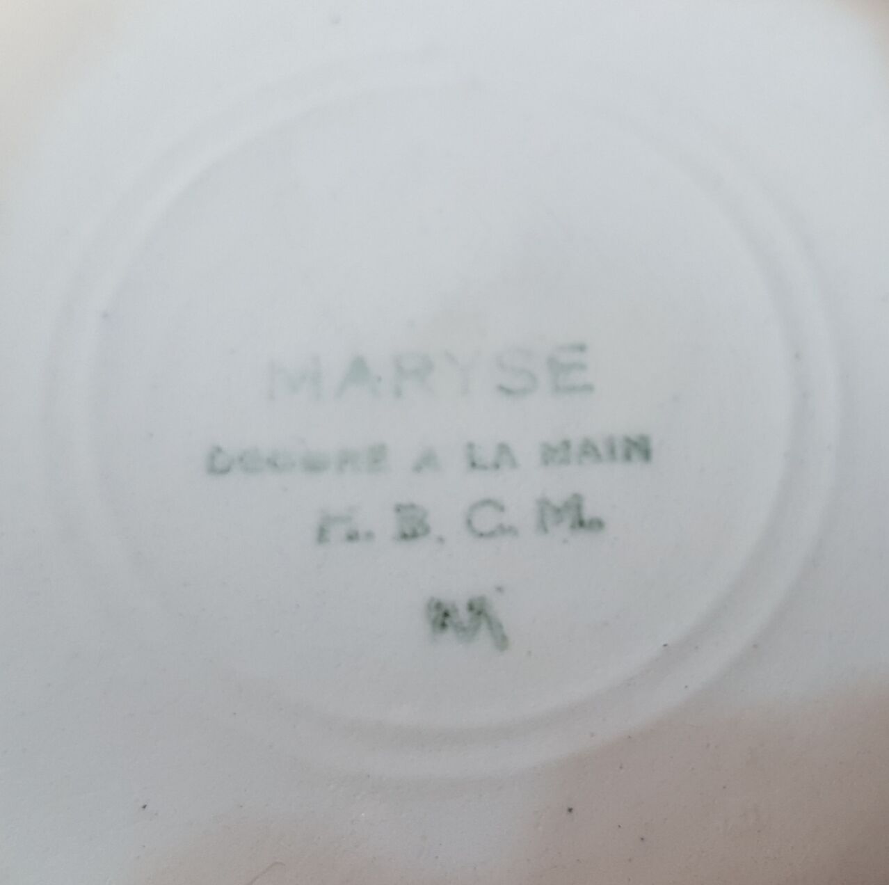 Earthenware bowl HBCM (Creil and Montereau) Maryse
