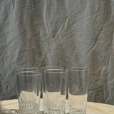 6 grands verres à orangeade en verre